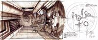 Concept art for a vault interior