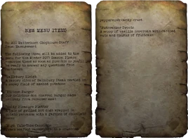 Matterhorn Chophouse memo