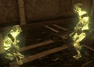 Meat and Ethyl, tamed feral glowing ones in Underworld