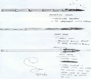 Festering, snake and piston spear concept art