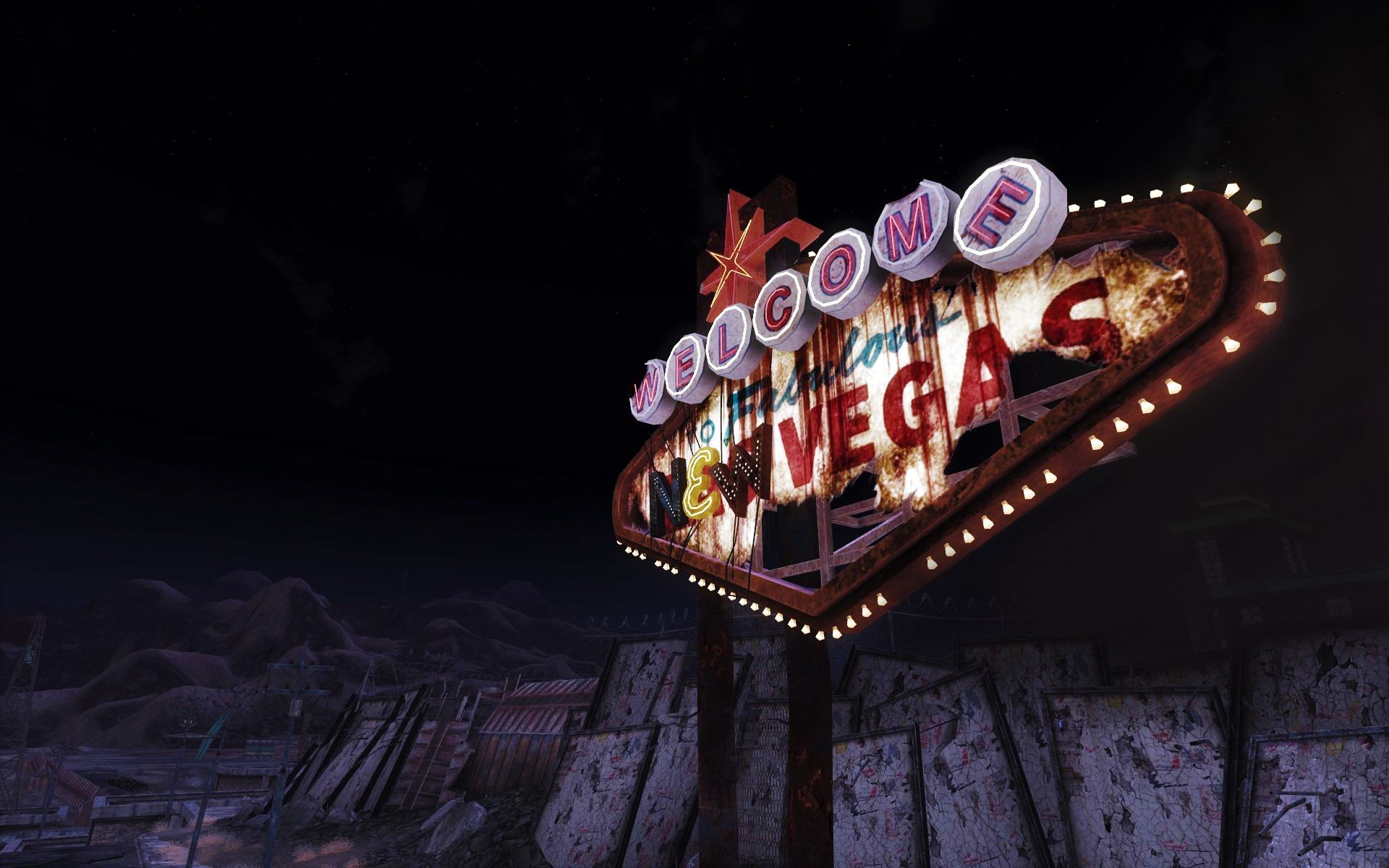 The Welcome To Fabulous Las Vegas Sign At Night, Paradise, Clark