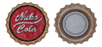 A Nuka-Cola Kronkorken, wie im Karavane Spiel gezeigt.