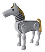 A pre-War toy model of a horse: Giddyup Buttercup.