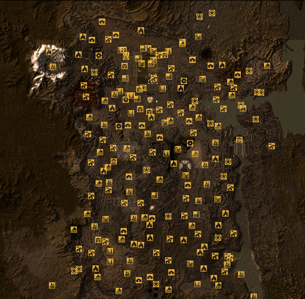 how big is fallout new vegas map