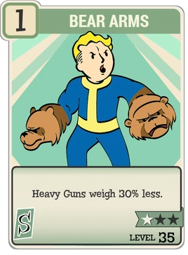 FO76 Bear Arms perk