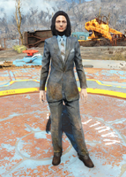 Dirty blue suit (female)