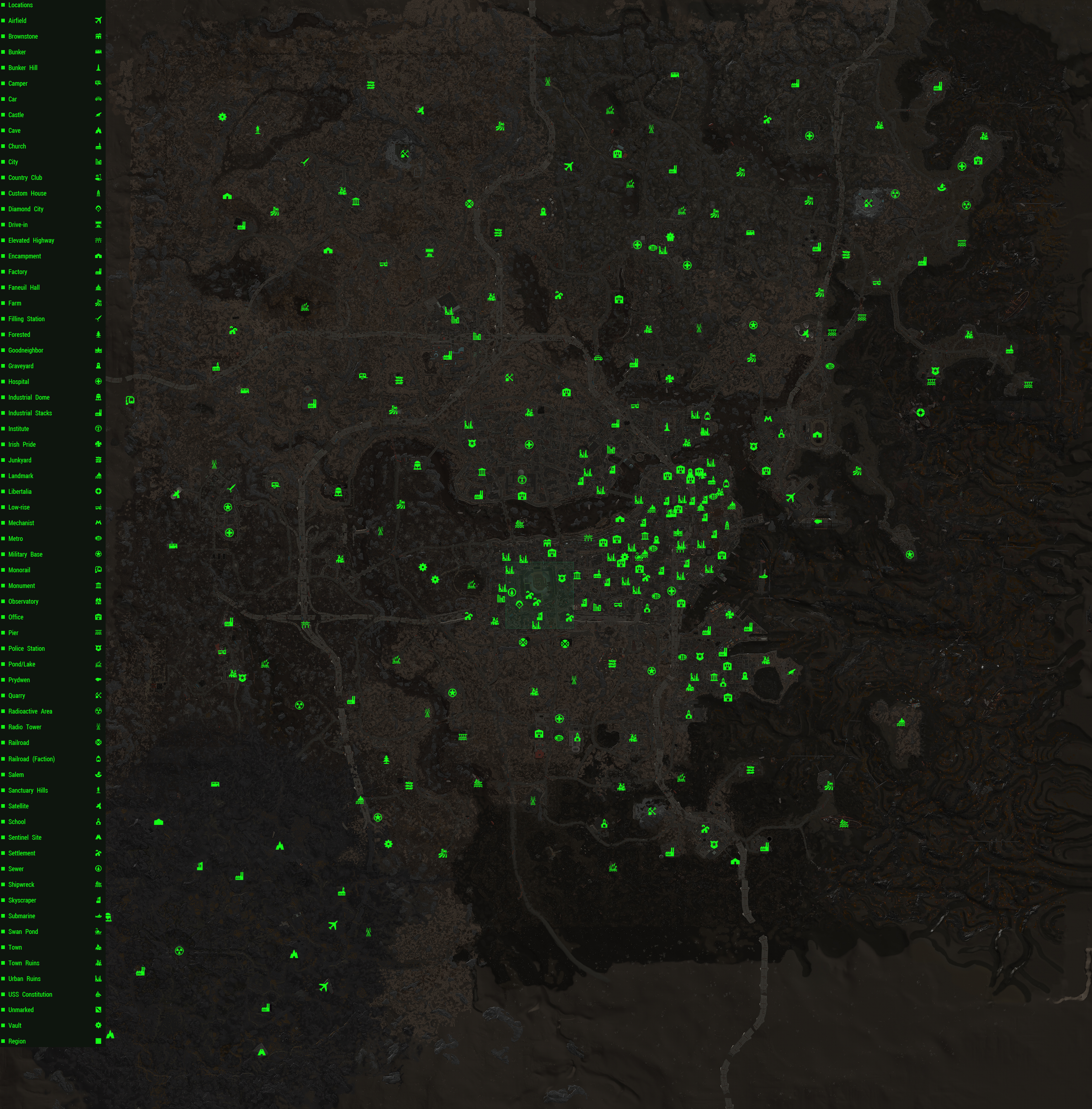 Fallout 4 world map, Fallout Wiki