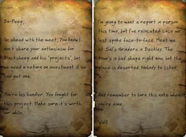 Wolf's letter to Bo-Peep