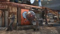 The eyebot within Diamond City