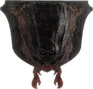 A mounted radscorpion