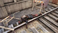 Holstein's corpse near the Big Bend Tunnel entrance prior to Wastelanders