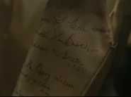 Wedding dress names.png (913 KB) Sharon K. Smith, Ruth Cherry, Judy Y. Clark and 3 yet to identified names. ("The End")