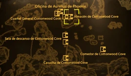 Almacén de Cottonwood Cove mapa