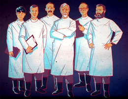 Big MT "Think Tank" executives: Dala, 0, Borous, Klein, 8, Mobius[3]