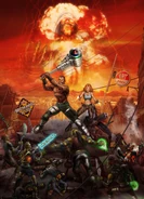 FOBOS cover.jpg (1.85 MB) Artwork by Jeff Jumper of Cyrus and Nadia fighting feral ghouls, with Blake above