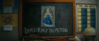 FOTV1-5 Betsy Ross.jpg (102 KB) Betsy Ross portrait drawn on a chalkboard during the Vault 33 overseer election