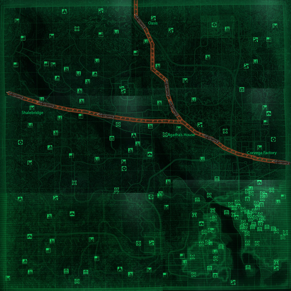 Fallout 3 / New Vegas map, ComicVaughn