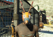 A raider wearing the mask.