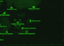 Cranberry Island Docks map