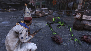 FO76 Kill a Wendigo while wearing a clown costume