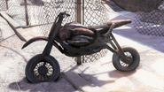 Red dirt bike located at Wavy Willard's Water Park