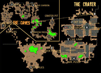 Carbon crater map