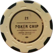 Réplique d'un jeton de poker de l'Abri 21 venant de l'édition collector