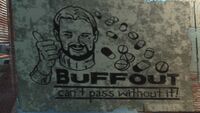 Buffout advertisement at Chem-I-Care