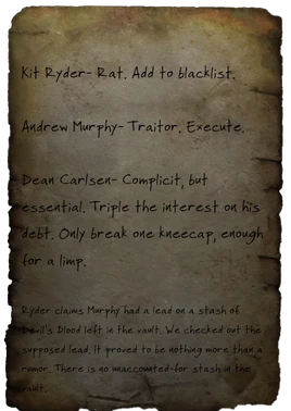 Interrogation report