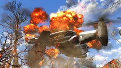 FO4 Burning Vertibird