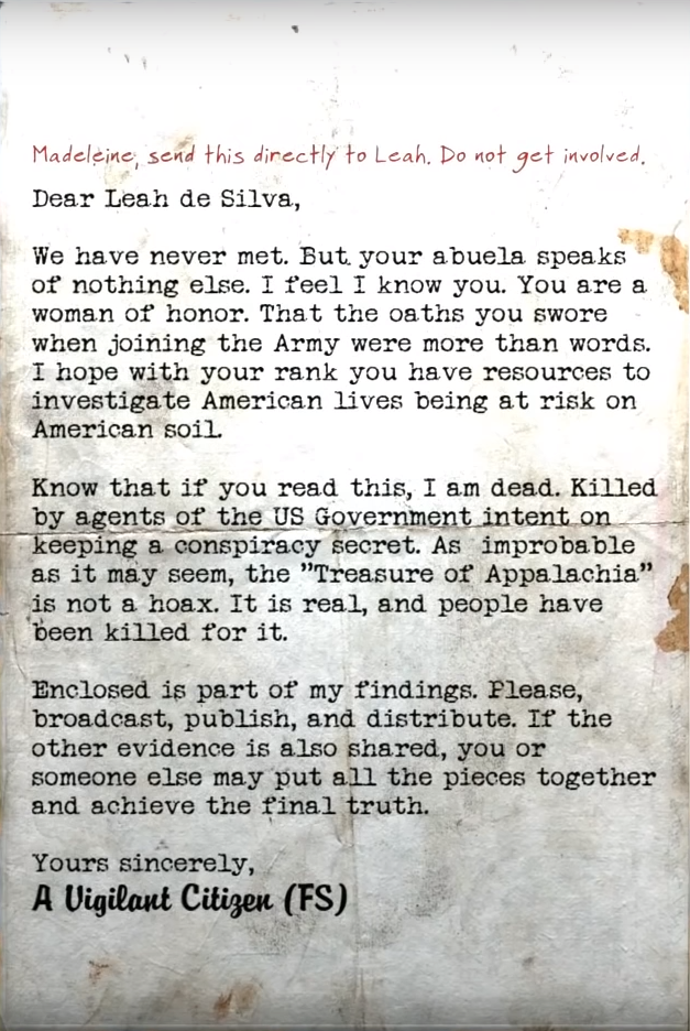 Vigilant Citizen's note to Leah de Silva | Fallout Wiki | Fandom