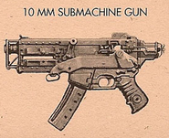 Fallout 3 concept art for 10mm SMG.