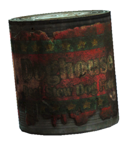 Canned dog food