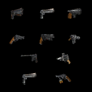 Upscaled pistol sprites