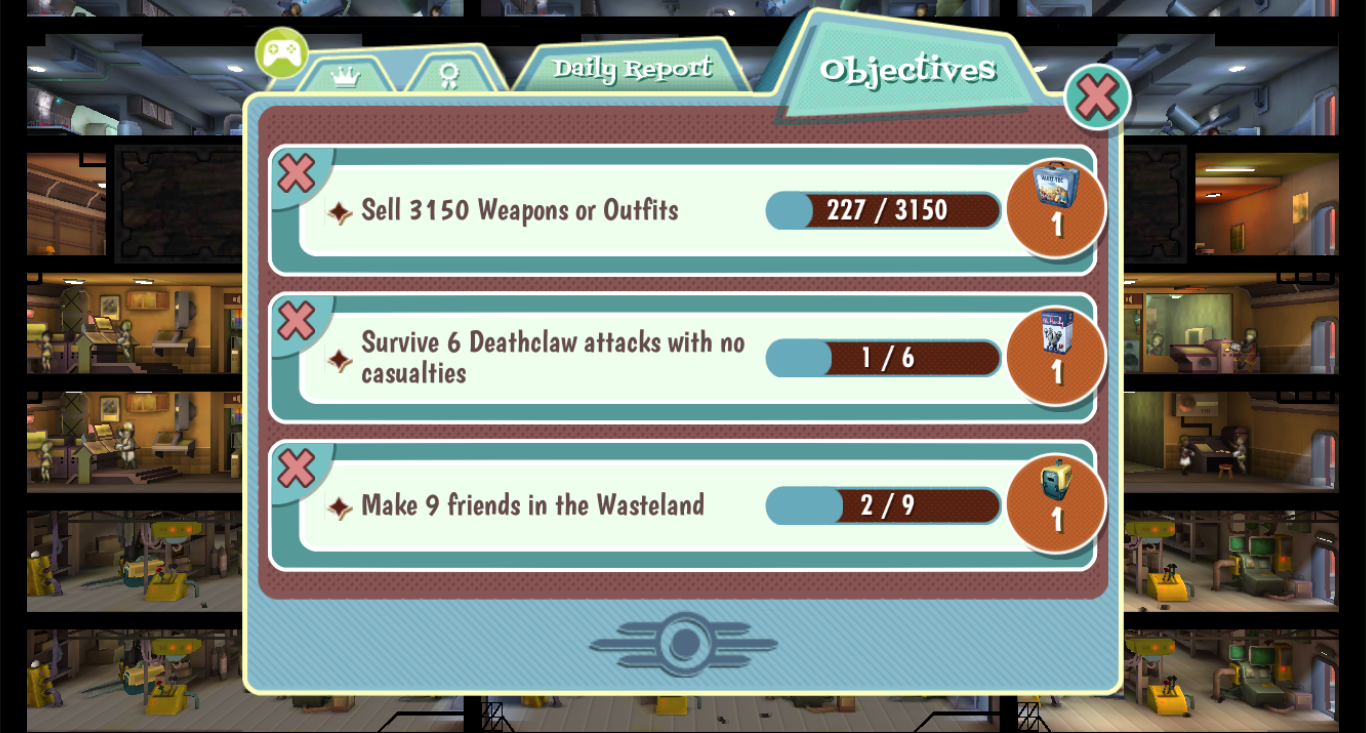 Fallout Shelter Objectives Fallout Wiki Fandom