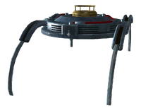 Spider drone in moving position