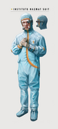 Art of Fallout 4 hooded cleanroom suit