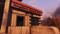 FO76 Morgantown monorail station front