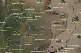Pleasant Valley Cabins map