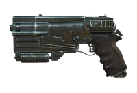 Modifications: long barrel, sharpshooter's grip, standard magazine, standard sights