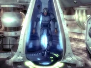 Elliott en la cabina de refrigeración.