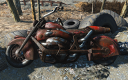 Довоенный мотоцикл марки Lone Wanderer в Fallout 4