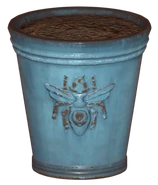 Средний глазурованный горшок