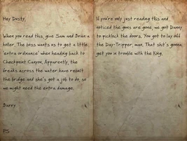 FO76BS Note Hey Dusty PTS