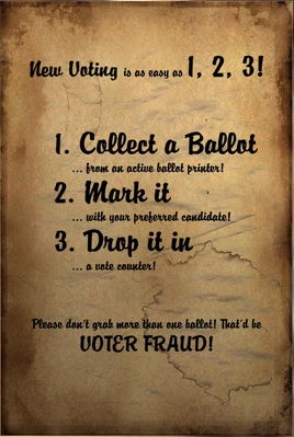 FO76 Voting Flier