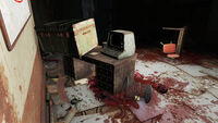 Marc Wilson's desk with the warning note, resignation letter and a Wilson Atomatoys HQ key; Arlen's manifesto can be found in the bin next to it