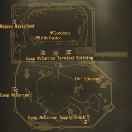 Camp McCarran loc map