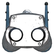 Deep-space alien invader jet pack back