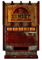 Sunset Sarsaparilla vending machine