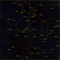Map on mission control screen